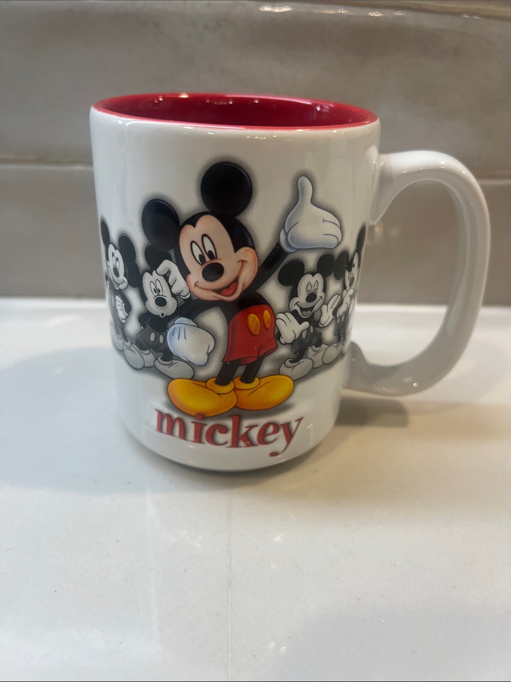 Mickey 3D Mug with Disney Parks logo like New!